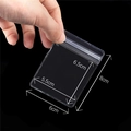 Transparenter PVC-Druckverschlussbeutel für Schmuck 6x8cm mit Aufhängeloch - 6x8cm (50 Stück/Packung)
