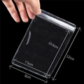 Clear PVC jewelry zip lock bag 8x12cm size with hang hole and airtight seal - 8x12cm (50 Pcs/Pack)