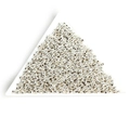 Perline distanziatrici tonde in metallo argento lucido per gioielli in vassoio bianco - Circa 1000 Pz/Confezione (Diametro 2.4mm, Apertura 0.6mm) / Argento