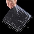 Square transparent PVC jewelry bag with zip lock and hanging hole 13x13cm - 13x13cm (50 Pcs/Pack)