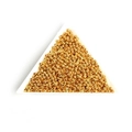 Perline distanziatrici rotonde dorate in vassoio bianco per creazione di gioielli - Circa 1000 Pz/Confezione (Diametro 2.4mm, Apertura 0.6mm) / Oro