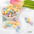 Mix of 11mm macaron acrylic pumpkin beads for DIY jewelry making and bracelets - Pumpkin Bead / 11mm (Approx. 45 Pieces/Pack) / Ice Cream Color