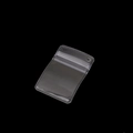 Transparent PVC ziplock bag with hanging hole and heat-sealed edges on black background - Side Hole Bag 5x7cm (20 Pieces/Pack)