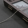 DIY silver bamboo knot chain for traditional Chinese hair accessories and jewelry making - 1:1 Bamboo Chain 1.5mm (5m/Pack) / White Gold