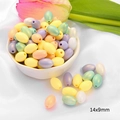 14x9mm oval acrylic macaron beads with pearl coating for DIY jewelry making - Oval Bead / 14x9mm (Approx. 50 Pieces/Pack) / Ice Cream Color