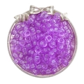 DIY colorful purple acrylic barrel beads for handmade jewelry making and kids crafts - Approx. 100 Pieces/Pack / Light Purple