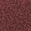 Frosted mauve pink translucent seed beads for DIY jewelry making with center holes - Burgundy