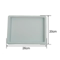 Gray rectangle jewelry tray for DIY necklace design with 20cm by 26cm measurement marks - Empty Bead Tray (1 Piece)