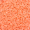 Bulk coral orange frosted translucent round seed beads for DIY jewelry making - Orange Red