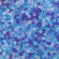 Frosted blue and purple glass seed beads with matte finish for DIY jewelry making - Blue Series