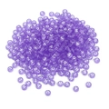 Perline alfabetiche in acrilico viola traslucido con lettere bianche per gioielli fai-da-te - Viola trasparente con lettere bianche