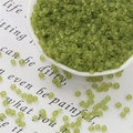 Frosted olive green glass seed beads for DIY jewelry making and handmade crafts - 3mm 20g/Pack Approx 700 Pcs / Olive Green