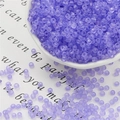 Frosted light purple glass seed beads for DIY jewelry making and handicraft weaving - 3mm 20g/Pack Approx 700 Pcs / Violet Blue