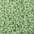 Lichtgroene imitatie jade glazen kralen met parelglans voor DIY sieraden maken - Smaragdgroen