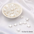 Star shaped 13.5mm cream white ABS faux pearl beads for DIY handmade jewelry crafts - Five-pointed Star