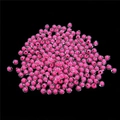 Pink and clear acrylic round beads for DIY hair accessories and handmade jewelry craft - Round Transparent Bead-in-bead / 8mm (Approx. 110 Pieces/Pack) / Rose Red