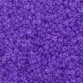 Frosted purple matte seed beads for DIY handmade jewelry crafts and beadwork - Deep purple