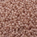 Champagneroze ronde rocaille kralen met parelglans voor DIY-sieraden maken - Oker