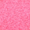 Matte pink round frosted beads for DIY jewelry making and handmade accessories - Deep Pink