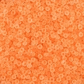 Frosted orange iridescent seed beads for DIY jewelry making handmade necklaces - Orange