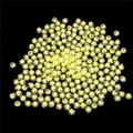 DIY acrylic beads in fluorescent yellow with transparent outer layer for jewelry making - Round Transparent Bead-in-bead / 8mm (Approx. 110 Pieces/Pack) / Yellow