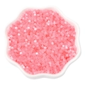 Pink translucent cat eye glass seed beads for DIY jewelry making and handicraft - 2.5mm Hole 1mm 10g/pack Approx 740pcs / Pink