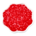 Deep red 2.5mm cat-eye seed beads for DIY jewelry making in a white ceramic dish - 2.5mm Hole 1mm 10g/pack Approx 740pcs / Red
