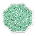 Pastel mint green 2.5mm cat-eye seed beads for DIY jewelry making in white bowl - 2.5mm Hole 1mm 10g/pack Approx 740pcs / Light Green