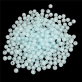 Frosted light blue acrylic star beads for DIY handmade hair accessories and jewelry - Round Frosted Bead-in-bead / 8mm (Approx. 110 Pieces/Pack) / Blue