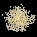 Light yellow translucent frosted round beads for DIY hair accessory making - Round Frosted Bead-in-bead / 8mm (Approx. 110 Pieces/Pack) / Yellow
