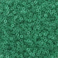 Frosted translucent green round glass seed beads for DIY jewelry and handmade crafts - Light Grass Green