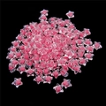 Pink and clear acrylic star beads with center hole for DIY jewelry making and crafts - Star Transparent Bead-in-bead / 11x11.5mm (Approx. 83 Pieces/Pack) / Rose Red