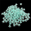 DIY acrylic star beads in mint blue color for handmade hair accessories and jewelry - Star Transparent Bead-in-bead / 11x11.5mm (Approx. 83 Pieces/Pack) / Light Green