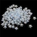 Translucent acrylic star-shaped beads in light blue for DIY handmade hair accessories - Star Transparent Bead-in-bead / 11x11.5mm (Approx. 83 Pieces/Pack) / Light Blue