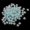 Star-shaped acrylic beads with transparent blue core for DIY jewelry and hair accessories - Star Transparent Bead-in-bead / 11x11.5mm (Approx. 83 Pieces/Pack) / Blue