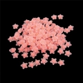 DIY frosted translucent pink star-shaped acrylic beads for handmade hair accessories - Star Frosted Bead-in-bead / 11x11.5mm (Approx. 83 Pieces/Pack) / Pale Green