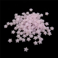 Frosted acrylic star beads in pale pink violet for DIY hair accessories and jewelry - Star Frosted Bead-in-bead / 11x11.5mm (Approx. 83 Pieces/Pack) / Purple