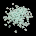 Matte acrylic star-shaped beads with mint green core for DIY jewelry and hair accessories - Star Frosted Bead-in-bead / 11x11.5mm (Approx. 83 Pieces/Pack) / Light Green