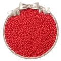 Leuchtend rote 2-4mm Glasperlen in einer silbernen Schale für DIY-Schmuckherstellung - Stil 7 (10g/Packung)
