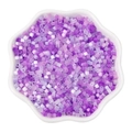 DIY purple and white mixed fuse beads in a white flower-shaped ceramic bowl - 2.5mm Hole 1mm 10g/pack Approx 740pcs / Purple Series