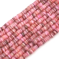 Mix van 6-8mm roze en perzik natuurlijke schelp heishi kralen voor het maken van DIY sieraden - Diameter 6mm / Roze