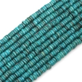 Strands of tiffany blue natural shell heishi beads for DIY jewelry making material - Malachite green