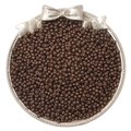 Dark coffee colored 2/3/4mm glass seed beads for DIY jewelry making in a silver tray - Brown