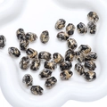 Irregular black glass beads with gold foil inside for handmade DIY jewelry making - Irregular Bead 10x14mm Hole 1.5mm 1pc/Pack / Black