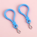 Crochets porte-clés bleu ciel en acrylique en forme de poire avec fermoirs mousquetons - Bleu
