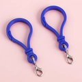 Crochets porte-clés bleu roi en forme d'ampoule avec fermoirs mousquetons pour bijoux DIY - Bleu foncé