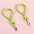 Lot de deux crochets d'ampoule verts avec fermoirs mousquetons argentés pour porte-clés DIY - Vert Herbe
