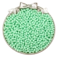 Cuentas redondas de acrílico verde menta de 3mm y 4mm para joyas y pulseras DIY - Verde claro