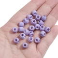 Perline tonde in acrilico viola chiaro 8x6mm per braccialetti fai da te sulla mano - 8x6mm (5 Pezzi/Confezione) / Viola