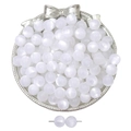 White cat eye resin round beads in 8-12mm for DIY handmade jewelry crafting - approx. 10mm (2mm Hole, 10pcs/Pack) / White